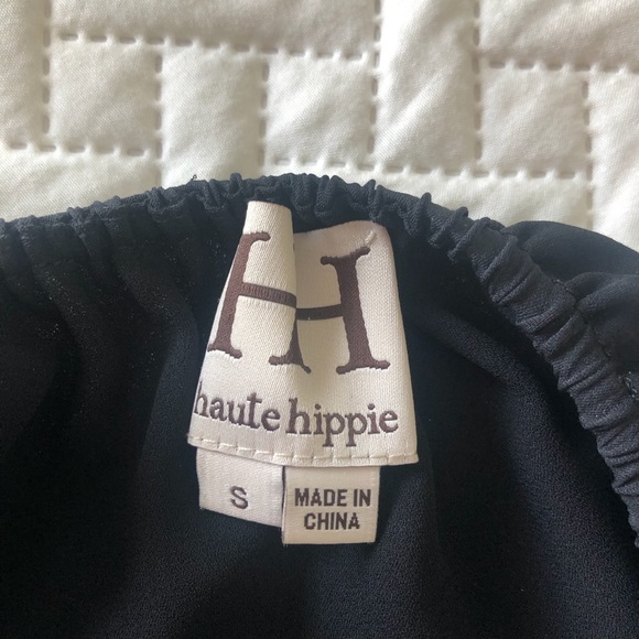 Haute Hippe 100% silk black halter - Picture 12 of 13